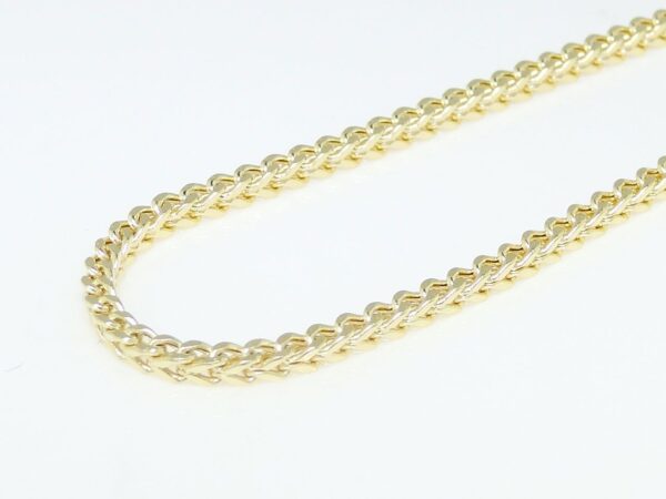 Franco Chain 2.0 MM in 1/10th 10K Yellow Gold Bonded Necklace - Image 4