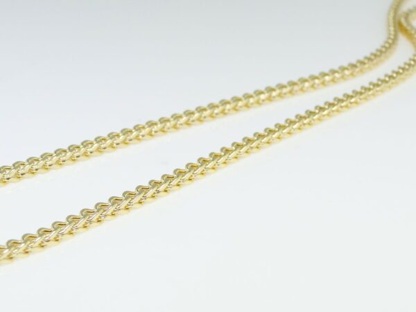 Franco Chain 2.0 MM in 1/10th 10K Yellow Gold Bonded Necklace - Image 5