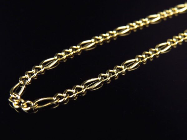 Solid 10k Yellow Gold 2.5MM Figaro Chain Necklace 16 "Inch-26 "Inch Lobster Clasp - Image 3